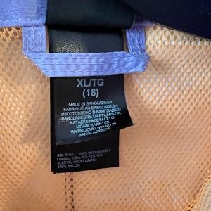 The North Face rain jacket. Purple. YXL